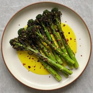 Charred Broccolini with Chili & Coratina Olive Oil